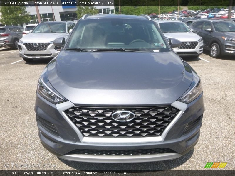 Magnetic Force Metallic / Black 2019 Hyundai Tucson SEL AWD