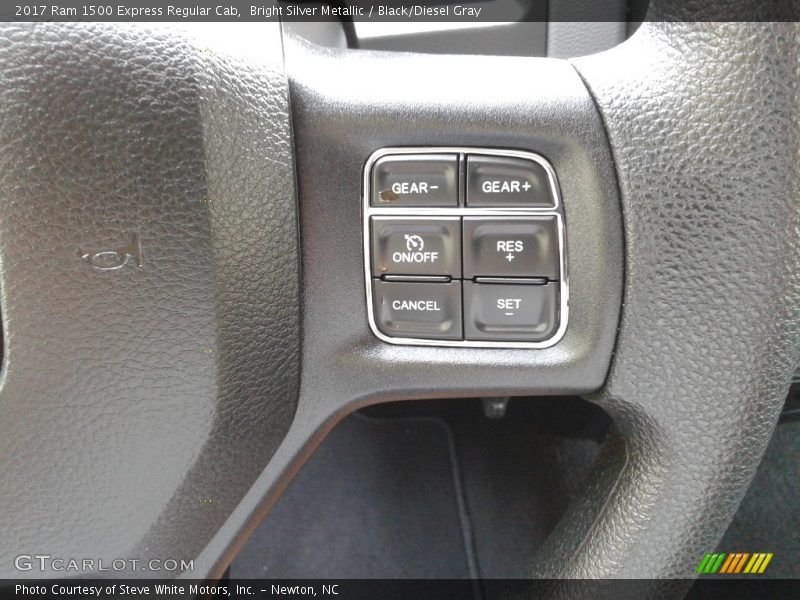 Bright Silver Metallic / Black/Diesel Gray 2017 Ram 1500 Express Regular Cab