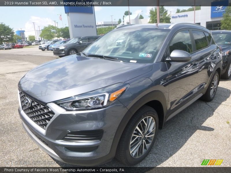 Magnetic Force Metallic / Black 2019 Hyundai Tucson SEL AWD