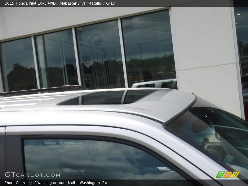 Alabaster Silver Metallic / Gray 2015 Honda Pilot EX-L 4WD