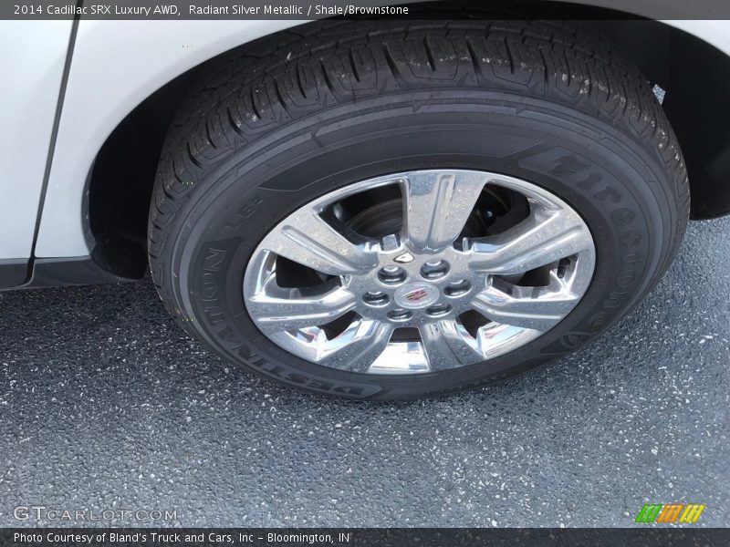 Radiant Silver Metallic / Shale/Brownstone 2014 Cadillac SRX Luxury AWD