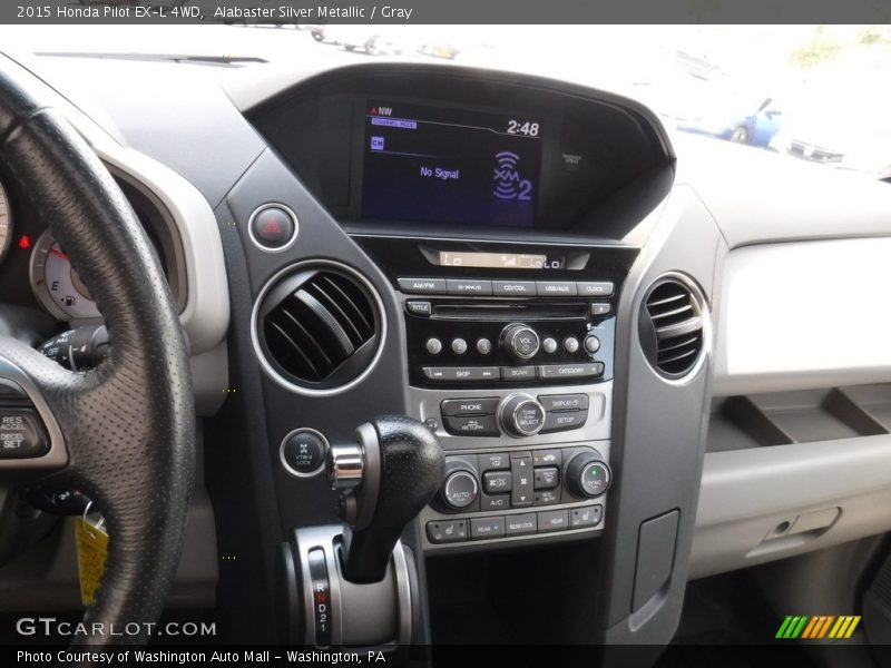 Alabaster Silver Metallic / Gray 2015 Honda Pilot EX-L 4WD