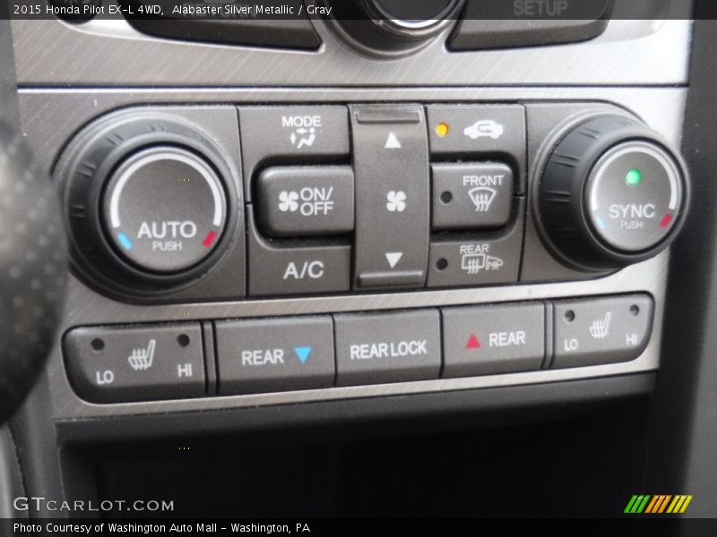 Alabaster Silver Metallic / Gray 2015 Honda Pilot EX-L 4WD