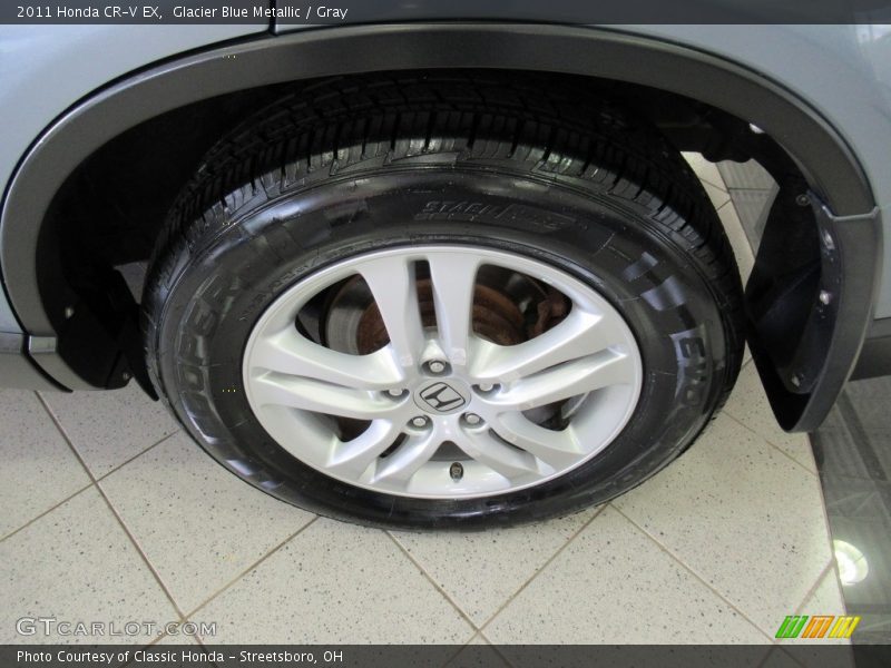 Glacier Blue Metallic / Gray 2011 Honda CR-V EX