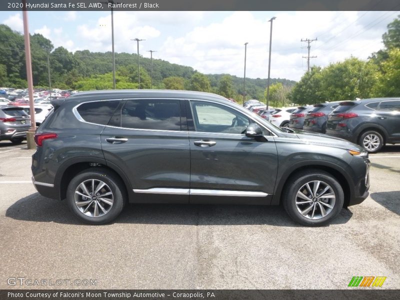 Rainforest / Black 2020 Hyundai Santa Fe SEL AWD