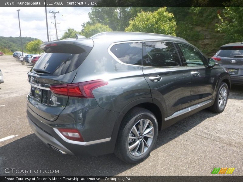 Rainforest / Black 2020 Hyundai Santa Fe SEL AWD