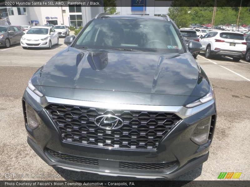 Rainforest / Black 2020 Hyundai Santa Fe SEL AWD
