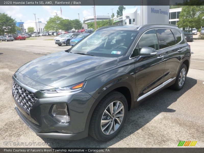 Rainforest / Black 2020 Hyundai Santa Fe SEL AWD