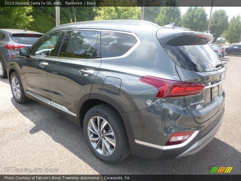 Rainforest / Black 2020 Hyundai Santa Fe SEL AWD