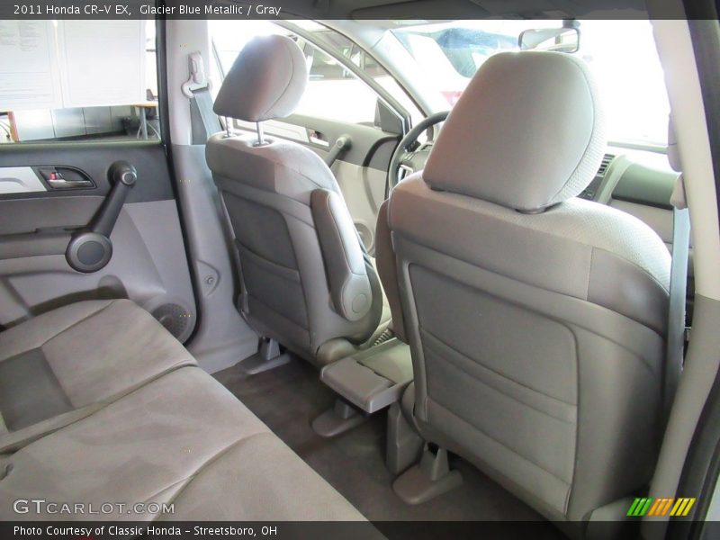 Glacier Blue Metallic / Gray 2011 Honda CR-V EX