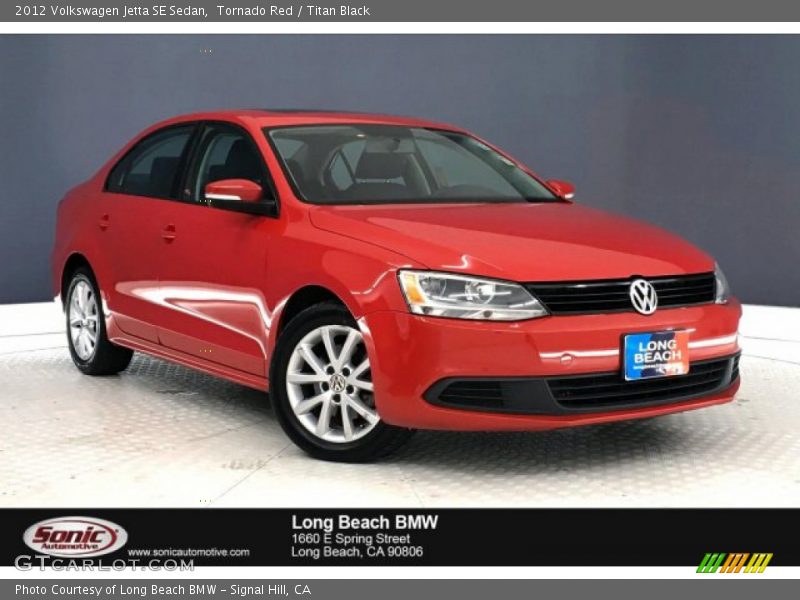 Tornado Red / Titan Black 2012 Volkswagen Jetta SE Sedan