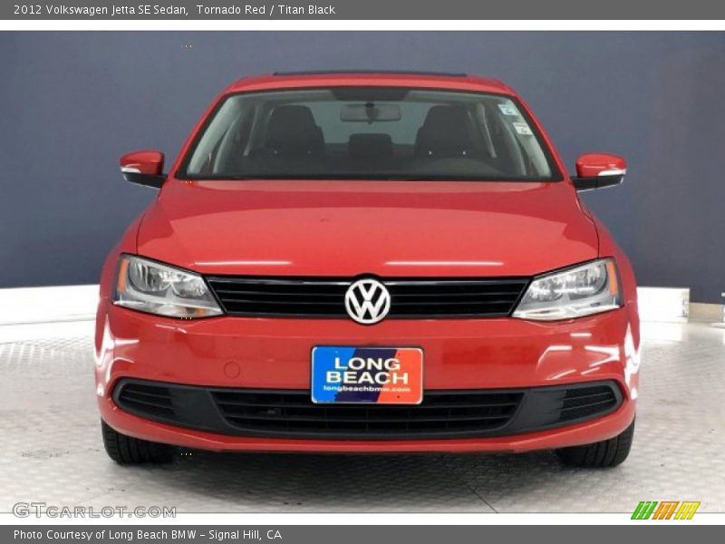 Tornado Red / Titan Black 2012 Volkswagen Jetta SE Sedan