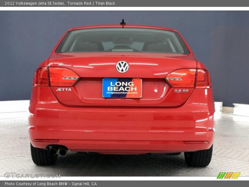 Tornado Red / Titan Black 2012 Volkswagen Jetta SE Sedan