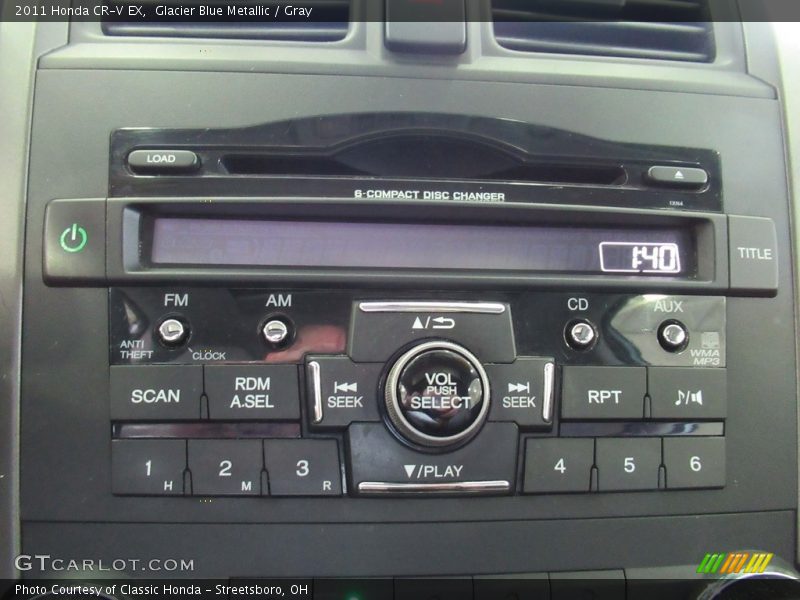 Glacier Blue Metallic / Gray 2011 Honda CR-V EX