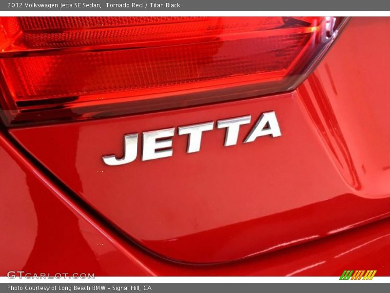 Tornado Red / Titan Black 2012 Volkswagen Jetta SE Sedan