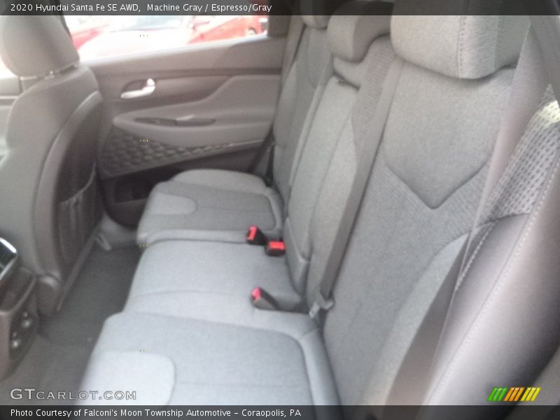 Machine Gray / Espresso/Gray 2020 Hyundai Santa Fe SE AWD