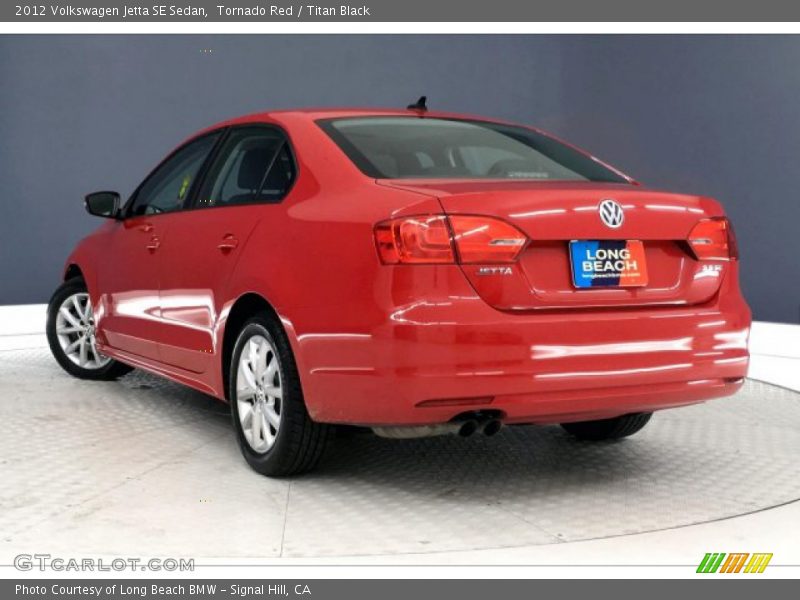 Tornado Red / Titan Black 2012 Volkswagen Jetta SE Sedan
