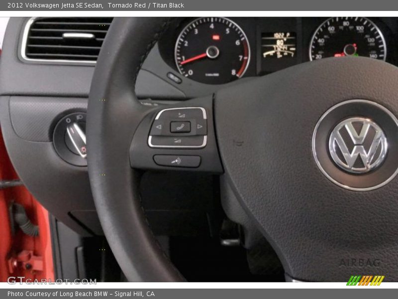 Tornado Red / Titan Black 2012 Volkswagen Jetta SE Sedan