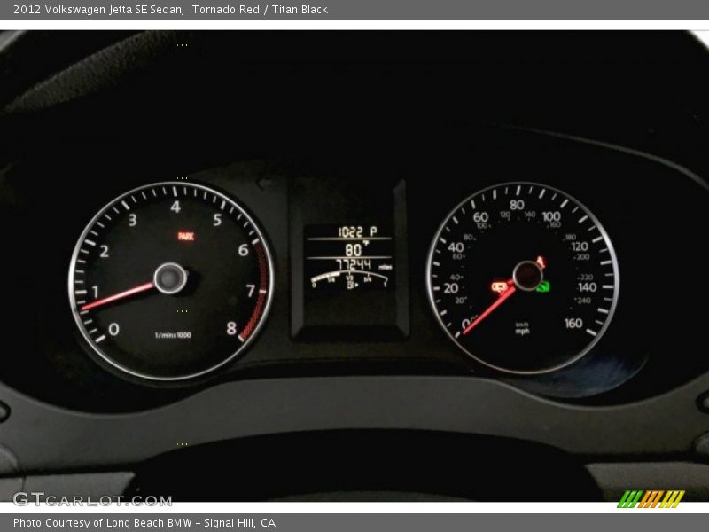 Tornado Red / Titan Black 2012 Volkswagen Jetta SE Sedan
