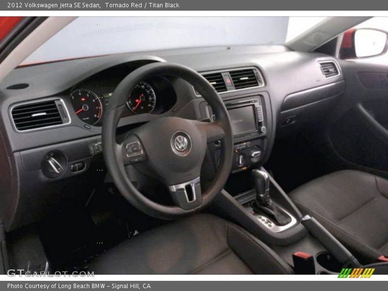 Tornado Red / Titan Black 2012 Volkswagen Jetta SE Sedan