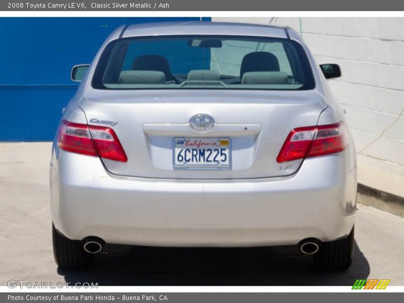 Classic Silver Metallic / Ash 2008 Toyota Camry LE V6
