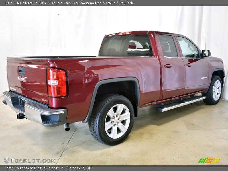 Sonoma Red Metallic / Jet Black 2015 GMC Sierra 1500 SLE Double Cab 4x4
