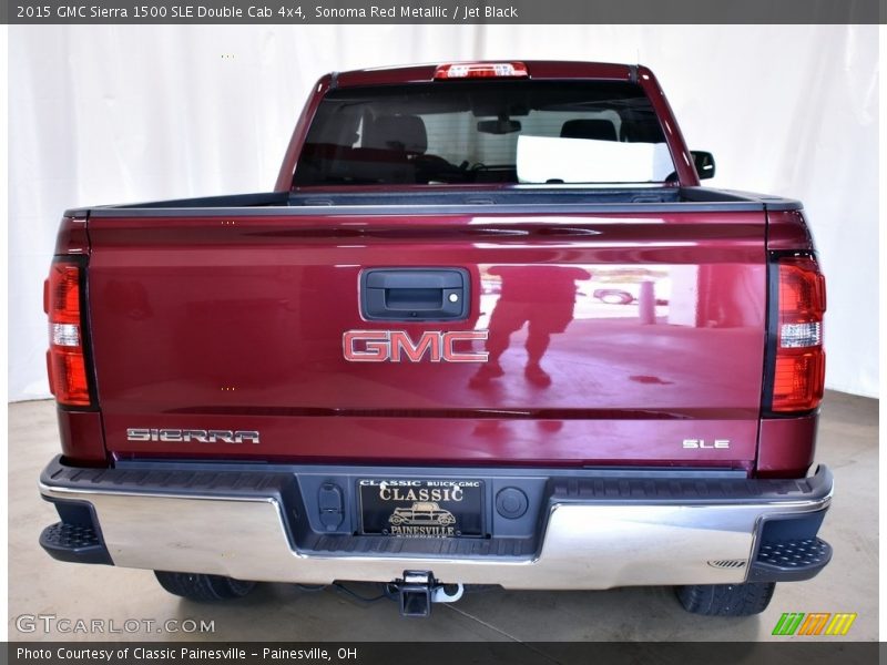 Sonoma Red Metallic / Jet Black 2015 GMC Sierra 1500 SLE Double Cab 4x4