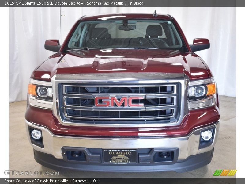 Sonoma Red Metallic / Jet Black 2015 GMC Sierra 1500 SLE Double Cab 4x4