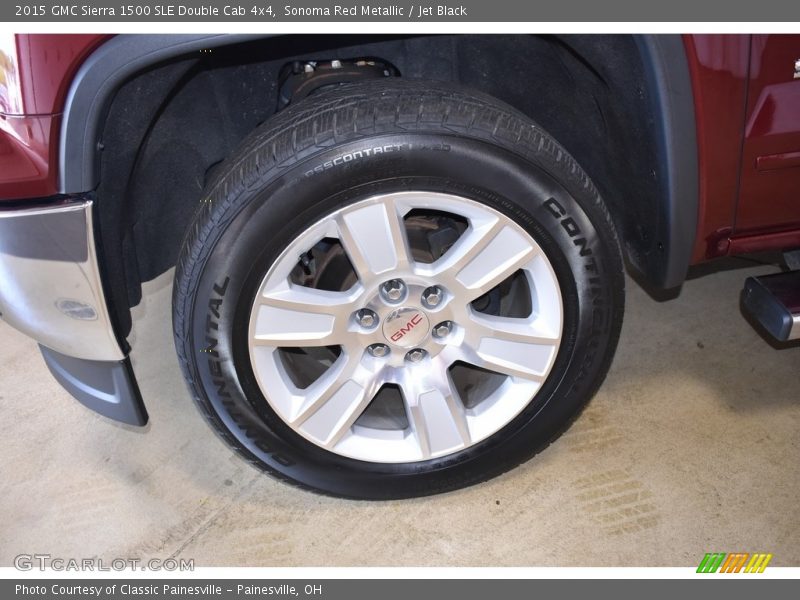 Sonoma Red Metallic / Jet Black 2015 GMC Sierra 1500 SLE Double Cab 4x4