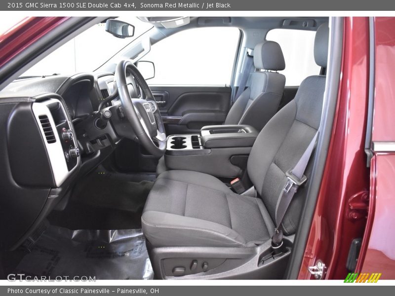 Sonoma Red Metallic / Jet Black 2015 GMC Sierra 1500 SLE Double Cab 4x4