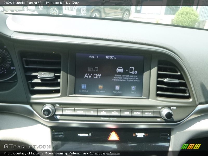 Phantom Black / Gray 2020 Hyundai Elantra SEL