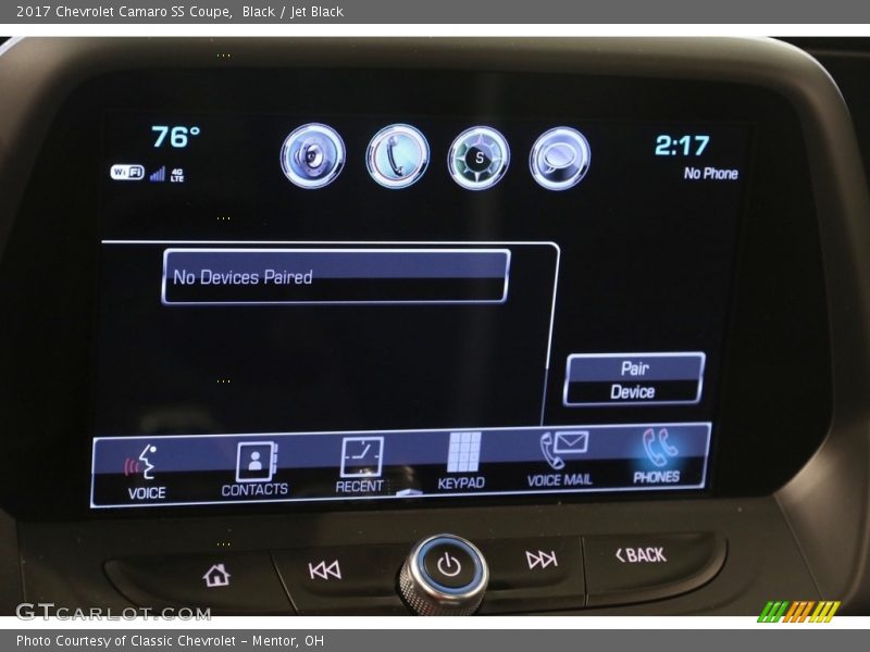 Black / Jet Black 2017 Chevrolet Camaro SS Coupe