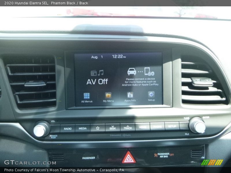 Phantom Black / Black 2020 Hyundai Elantra SEL