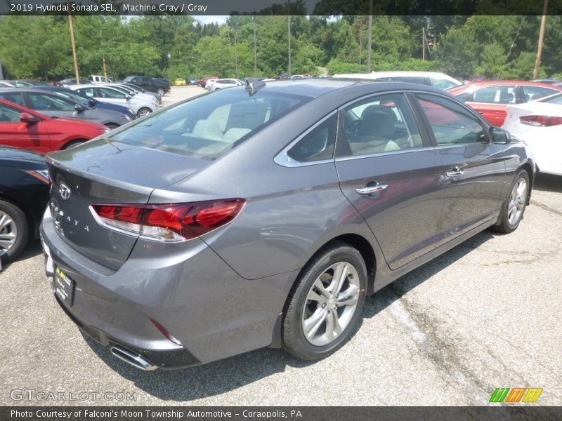 Machine Gray / Gray 2019 Hyundai Sonata SEL
