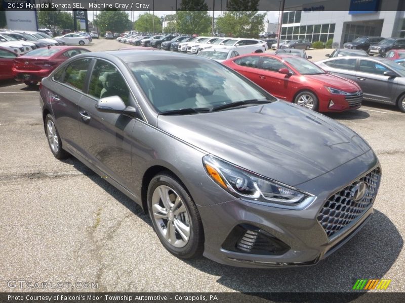 Machine Gray / Gray 2019 Hyundai Sonata SEL