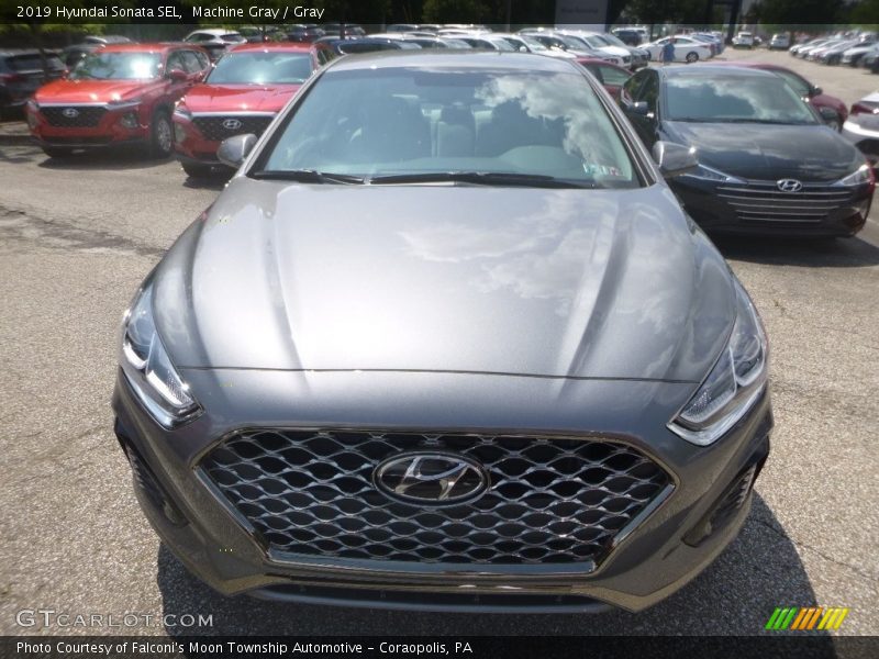 Machine Gray / Gray 2019 Hyundai Sonata SEL