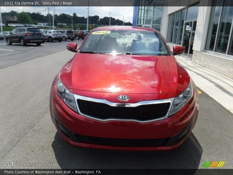 Spicy Red / Beige 2012 Kia Optima EX