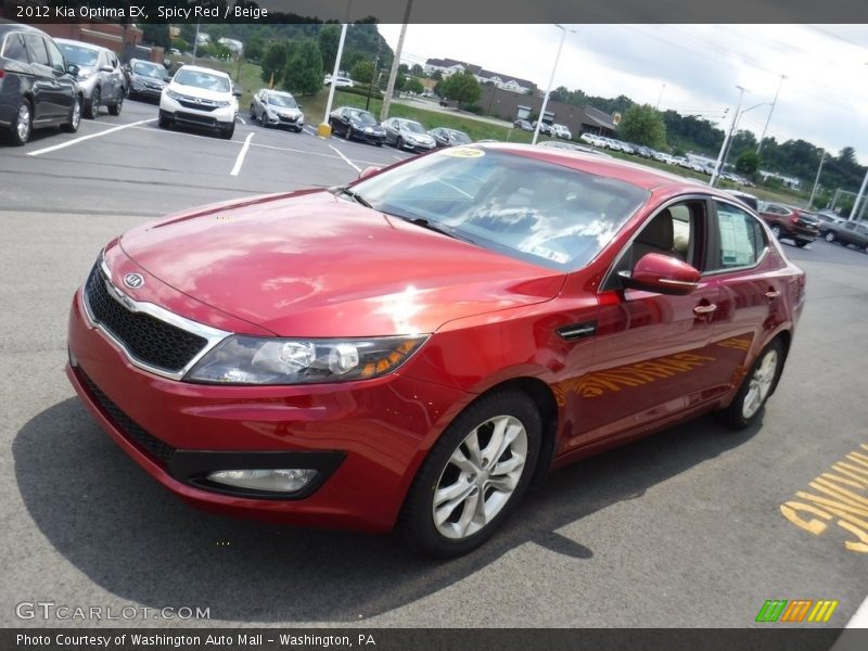 Spicy Red / Beige 2012 Kia Optima EX