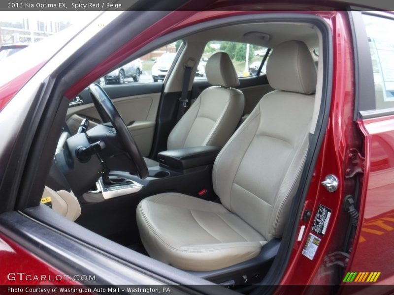 Spicy Red / Beige 2012 Kia Optima EX