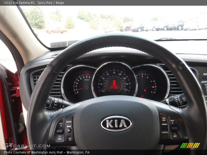 Spicy Red / Beige 2012 Kia Optima EX