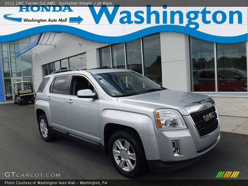 Quicksilver Metallic / Jet Black 2012 GMC Terrain SLE AWD