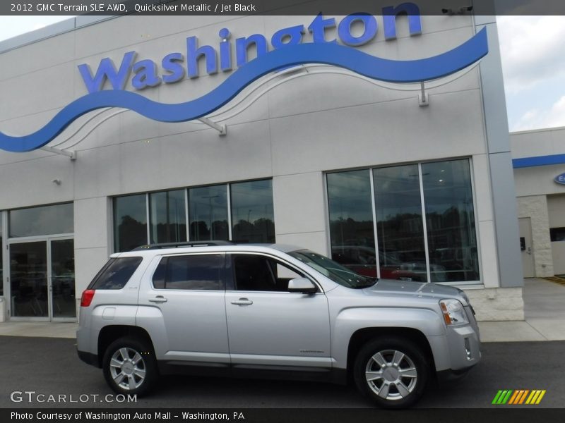 Quicksilver Metallic / Jet Black 2012 GMC Terrain SLE AWD