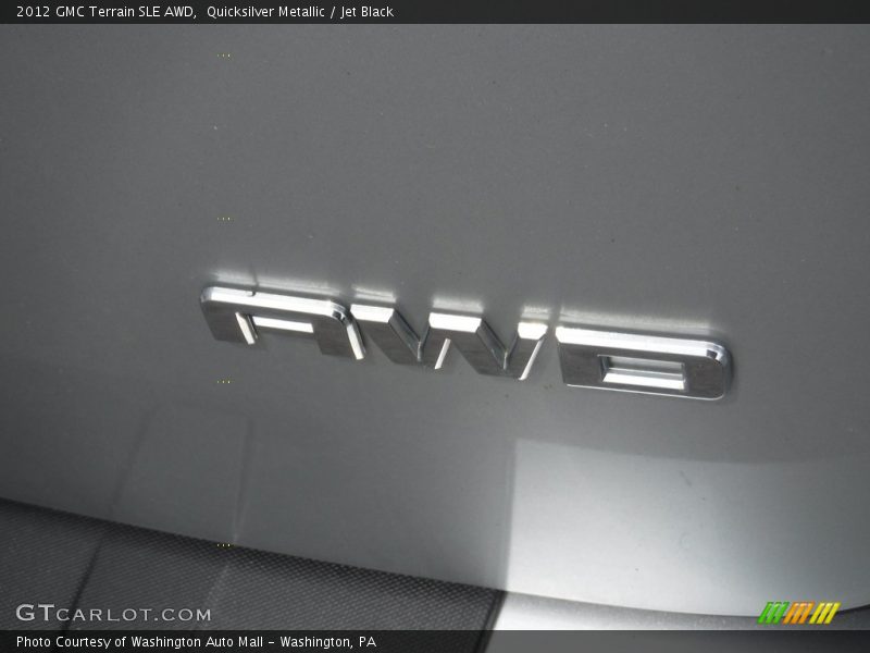 Quicksilver Metallic / Jet Black 2012 GMC Terrain SLE AWD