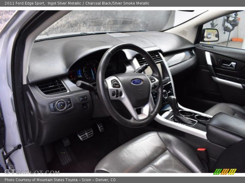 Ingot Silver Metallic / Charcoal Black/Silver Smoke Metallic 2011 Ford Edge Sport