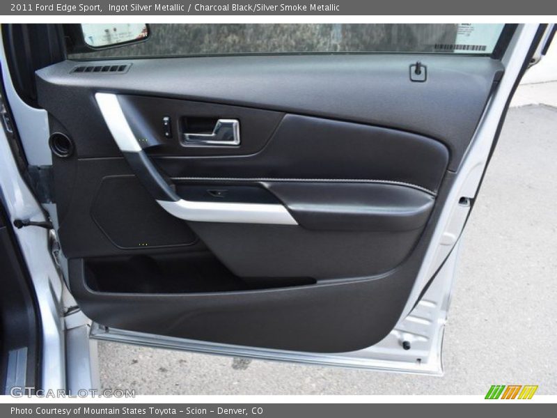Ingot Silver Metallic / Charcoal Black/Silver Smoke Metallic 2011 Ford Edge Sport