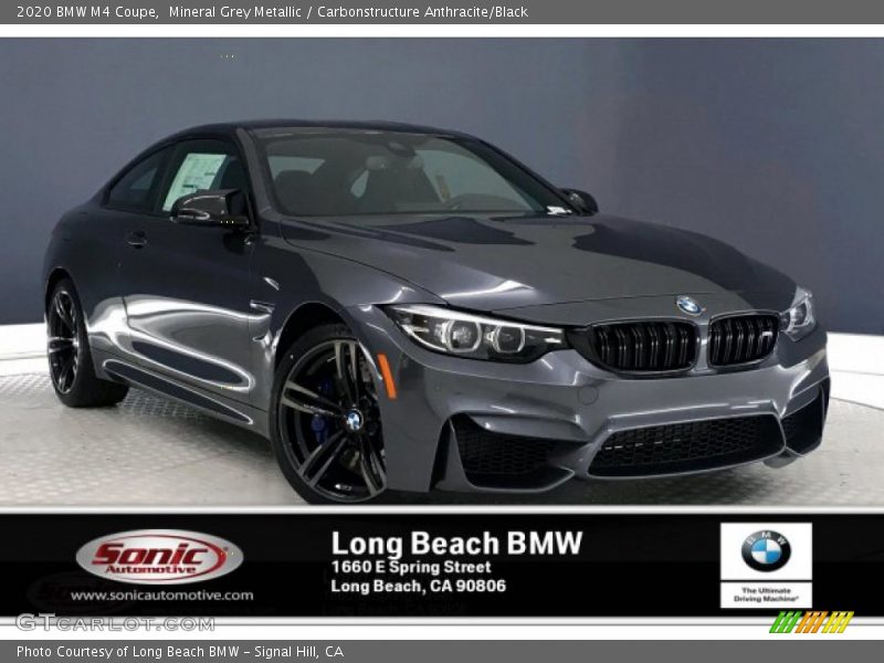 Mineral Grey Metallic / Carbonstructure Anthracite/Black 2020 BMW M4 Coupe