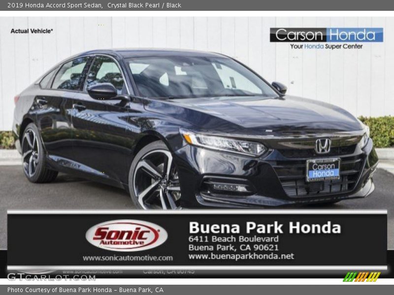 Crystal Black Pearl / Black 2019 Honda Accord Sport Sedan