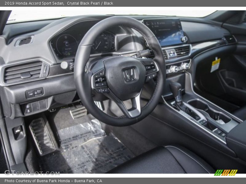 Crystal Black Pearl / Black 2019 Honda Accord Sport Sedan