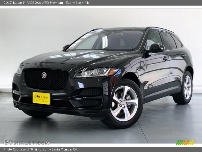 Ebony Black / Jet 2017 Jaguar F-PACE 20d AWD Premium