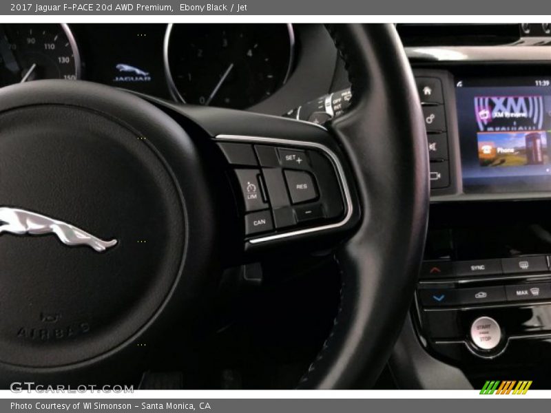Ebony Black / Jet 2017 Jaguar F-PACE 20d AWD Premium